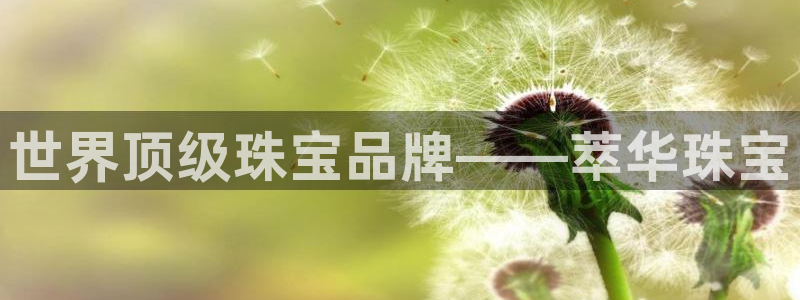 开丰娱乐更多平台：世界顶级珠宝品牌——萃华珠宝