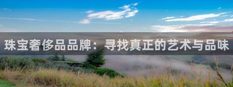 开丰娱乐官网登录网址：珠宝奢侈品品牌：寻找真正的艺术与品味